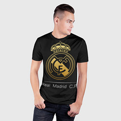 Футболка спортивная мужская FC Real Madrid: Gold Edition, цвет: 3D-принт — фото 2