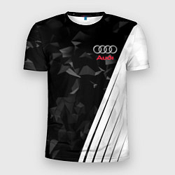 Футболка спортивная мужская Audi: Black Poly, цвет: 3D-принт