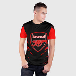 Футболка спортивная мужская Arsenal FC: Sport Fashion, цвет: 3D-принт — фото 2