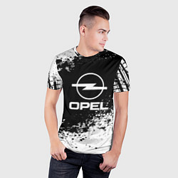 Футболка спортивная мужская Opel: Black Spray, цвет: 3D-принт — фото 2