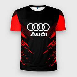Футболка спортивная мужская Audi: Red Anger, цвет: 3D-принт