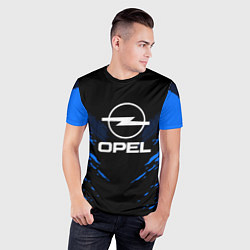 Футболка спортивная мужская Opel: Blue Anger, цвет: 3D-принт — фото 2