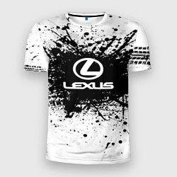 Футболка спортивная мужская Lexus: Black Spray, цвет: 3D-принт