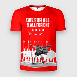 Футболка спортивная мужская One for all & all for one, цвет: 3D-принт