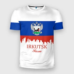 Футболка спортивная мужская Irkutsk: Russia, цвет: 3D-принт