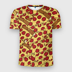 Мужская спорт-футболка Любитель пиццы