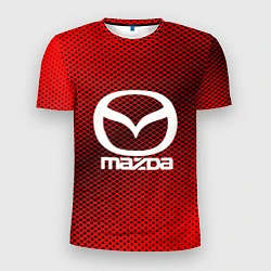 Футболка спортивная мужская Mazda: Red Carbon, цвет: 3D-принт