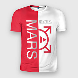 Футболка спортивная мужская 30 seconds to Mars - emblem, цвет: 3D-принт