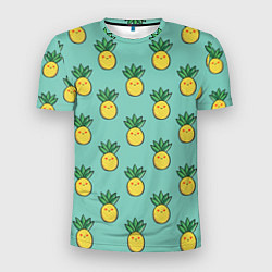 Мужская спорт-футболка Веселые ананасы