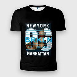 Футболка спортивная мужская New York: Manhattan 86, цвет: 3D-принт