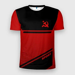 Мужская спорт-футболка USSR: Black Sport