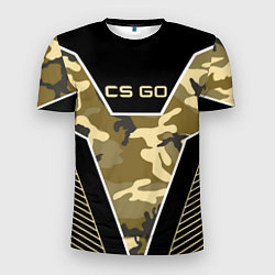 Футболка спортивная мужская CS:GO Khaki Camo, цвет: 3D-принт