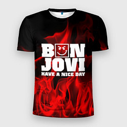 Футболка спортивная мужская Bon Jovi: Have a nice day, цвет: 3D-принт