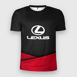 Футболка спортивная мужская Lexus: Grey Carbon, цвет: 3D-принт