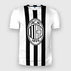 Футболка спортивная мужская AC Milan: Black & White, цвет: 3D-принт