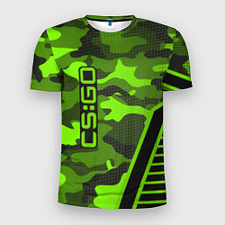 Мужская спорт-футболка CS:GO Light Green Camo