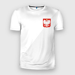 Футболка спортивная мужская Poland Team: Home WC-2018, цвет: 3D-принт
