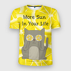 Футболка спортивная мужская More Sun In Your Life, цвет: 3D-принт