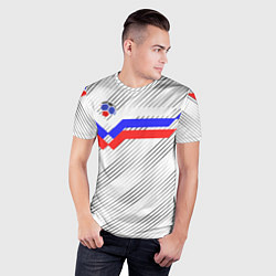 Футболка спортивная мужская Российский футбол, цвет: 3D-принт — фото 2