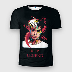 Футболка спортивная мужская XXXTentacion: RIP Legend, цвет: 3D-принт