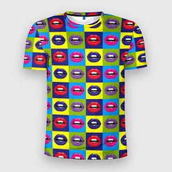 Футболка спортивная мужская Pop Art Lips, цвет: 3D-принт