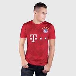 Футболка спортивная мужская FC Bayern Home 18-19, цвет: 3D-принт — фото 2