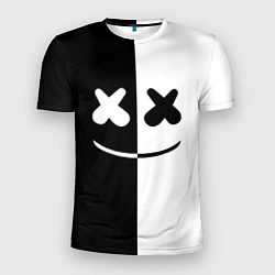 Мужская спорт-футболка Marshmello: Black & White