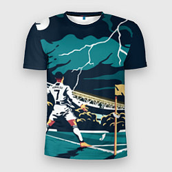 Мужская спорт-футболка Ronaldo lightning