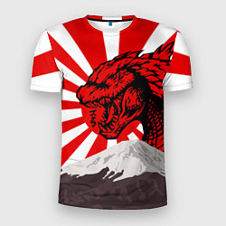 Футболка спортивная мужская Japanese Godzilla, цвет: 3D-принт