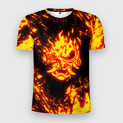 Мужская спорт-футболка Cyberpunk 2077: FIRE SAMURAI