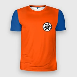 Футболка спортивная мужская DBZ: Goku Kanji Emblem, цвет: 3D-принт