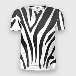 Футболка спортивная мужская Африканская зебра, цвет: 3D-принт