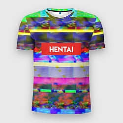 Футболка спортивная мужская Hentai TV, цвет: 3D-принт