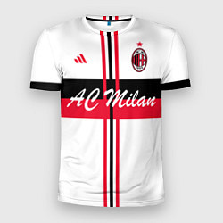 Футболка спортивная мужская AC Milan: White Form, цвет: 3D-принт
