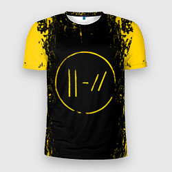 Мужская спорт-футболка 21 Pilots: Yellow & Black
