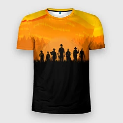 Мужская спорт-футболка Red Dead Redemption: Orange Sun