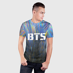 Футболка спортивная мужская BTS: Neon Spectre, цвет: 3D-принт — фото 2