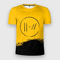 Мужская спорт-футболка 21 Pilots: Yellow Logo