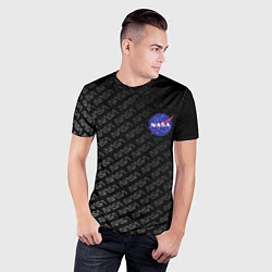 Футболка спортивная мужская NASA: Dark Space, цвет: 3D-принт — фото 2