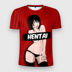 Футболка спортивная мужская HENTAI CHAN, цвет: 3D-принт