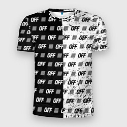 Футболка спортивная мужская Off-White: Black & White, цвет: 3D-принт