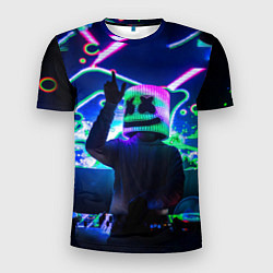 Мужская спорт-футболка Marshmello: Neon DJ
