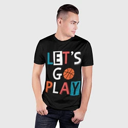 Футболка спортивная мужская Let is go play, цвет: 3D-принт — фото 2
