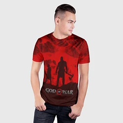 Футболка спортивная мужская God of War: Blood Day, цвет: 3D-принт — фото 2