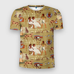 Футболка спортивная мужская Египетские фрески, цвет: 3D-принт