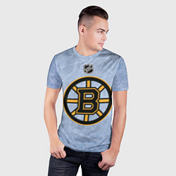Футболка спортивная мужская Boston Bruins: Hot Ice, цвет: 3D-принт — фото 2