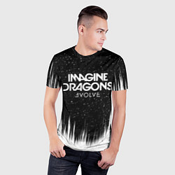 Футболка спортивная мужская IMAGINE DRAGONS, цвет: 3D-принт — фото 2