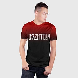 Футболка спортивная мужская Led Zeppelin, цвет: 3D-принт — фото 2