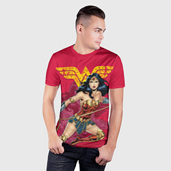 Футболка спортивная мужская Wonder Woman, цвет: 3D-принт — фото 2