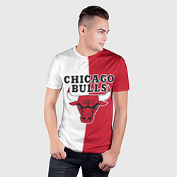 Футболка спортивная мужская CHICAGO BULLS, цвет: 3D-принт — фото 2